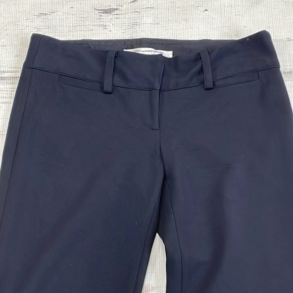 Diane Von Furstenberg Pants Women's 6 Black Bootcut - Picture 5 of 11